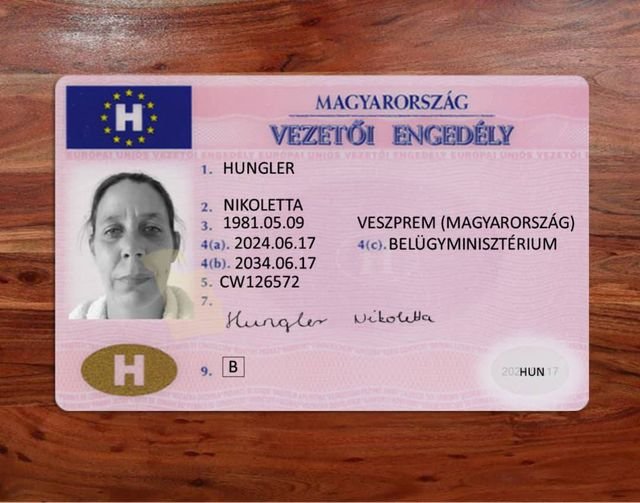 regisztrált jogosítvány vásárlása